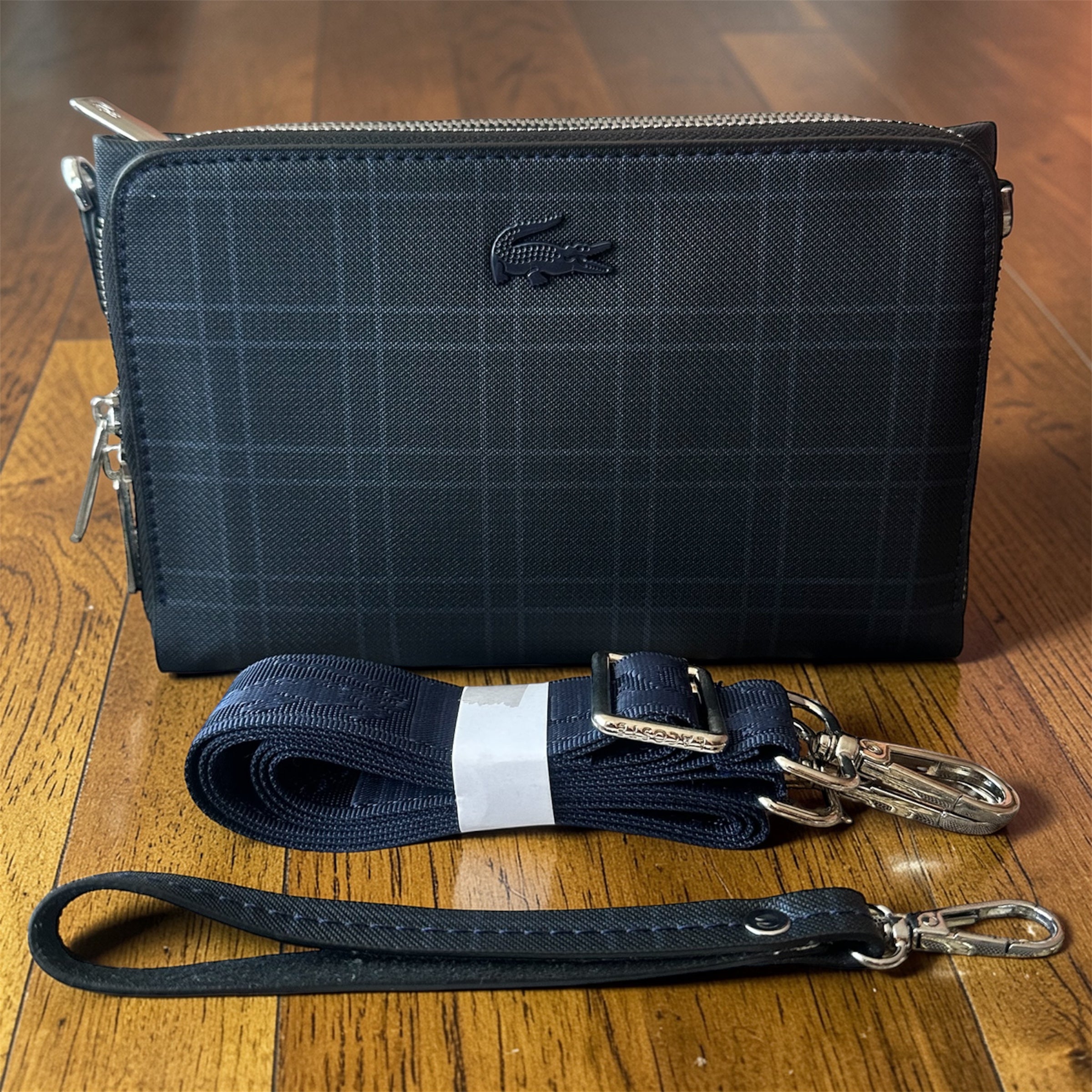 Sacoche Lacoste bleu